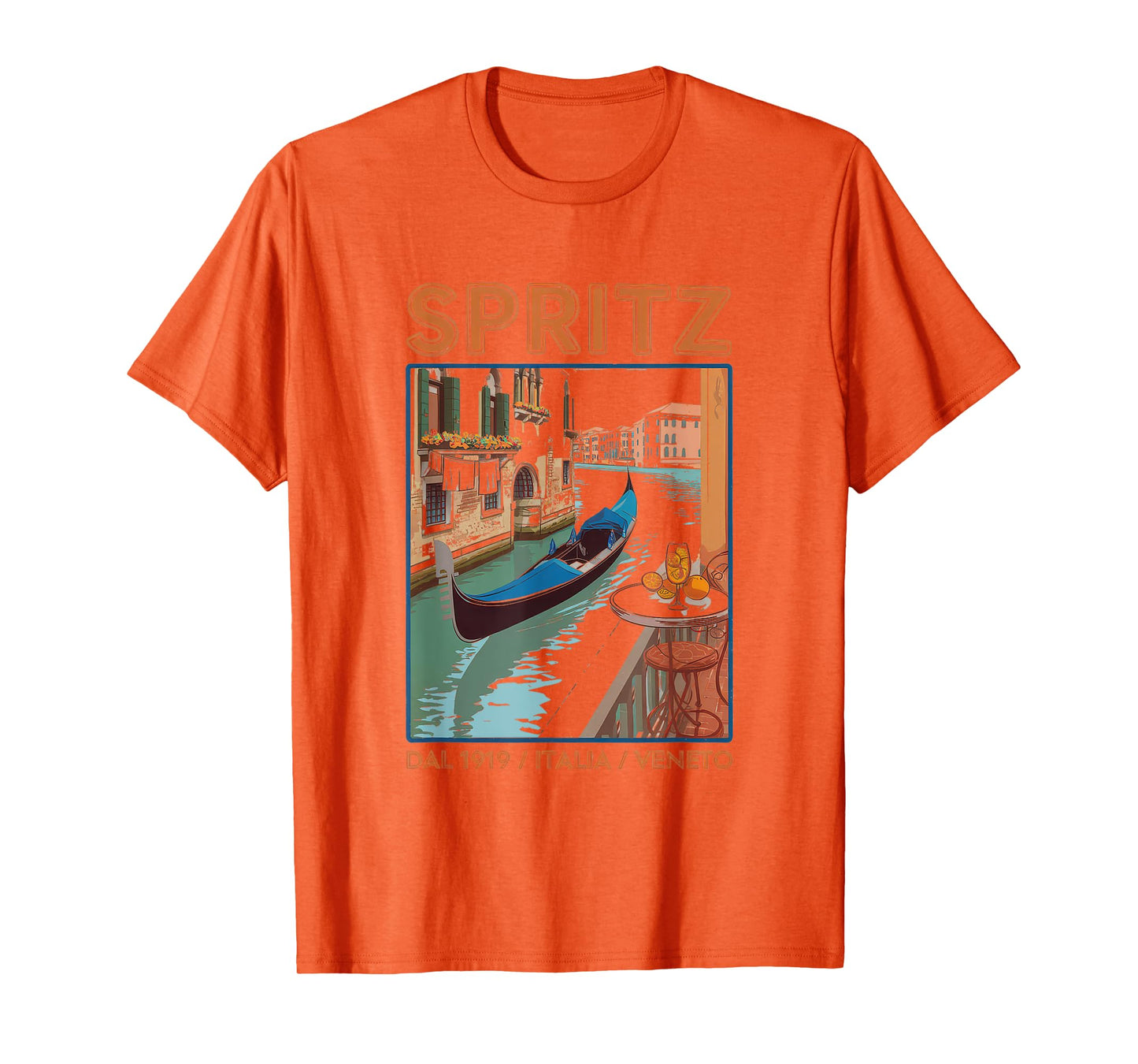 Spritz Veneto Tshirt Italia Vintage Orange Wine Cocktail T-Shirt