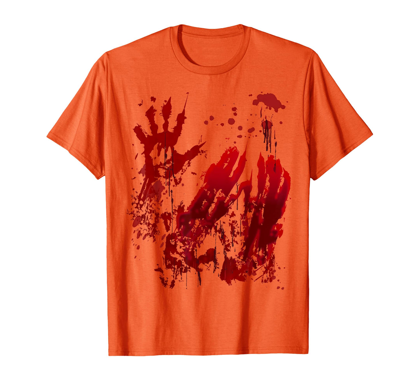 Bloody Halloween Shirt Blood Splatter Zombie Hand Graphic T-Shirt