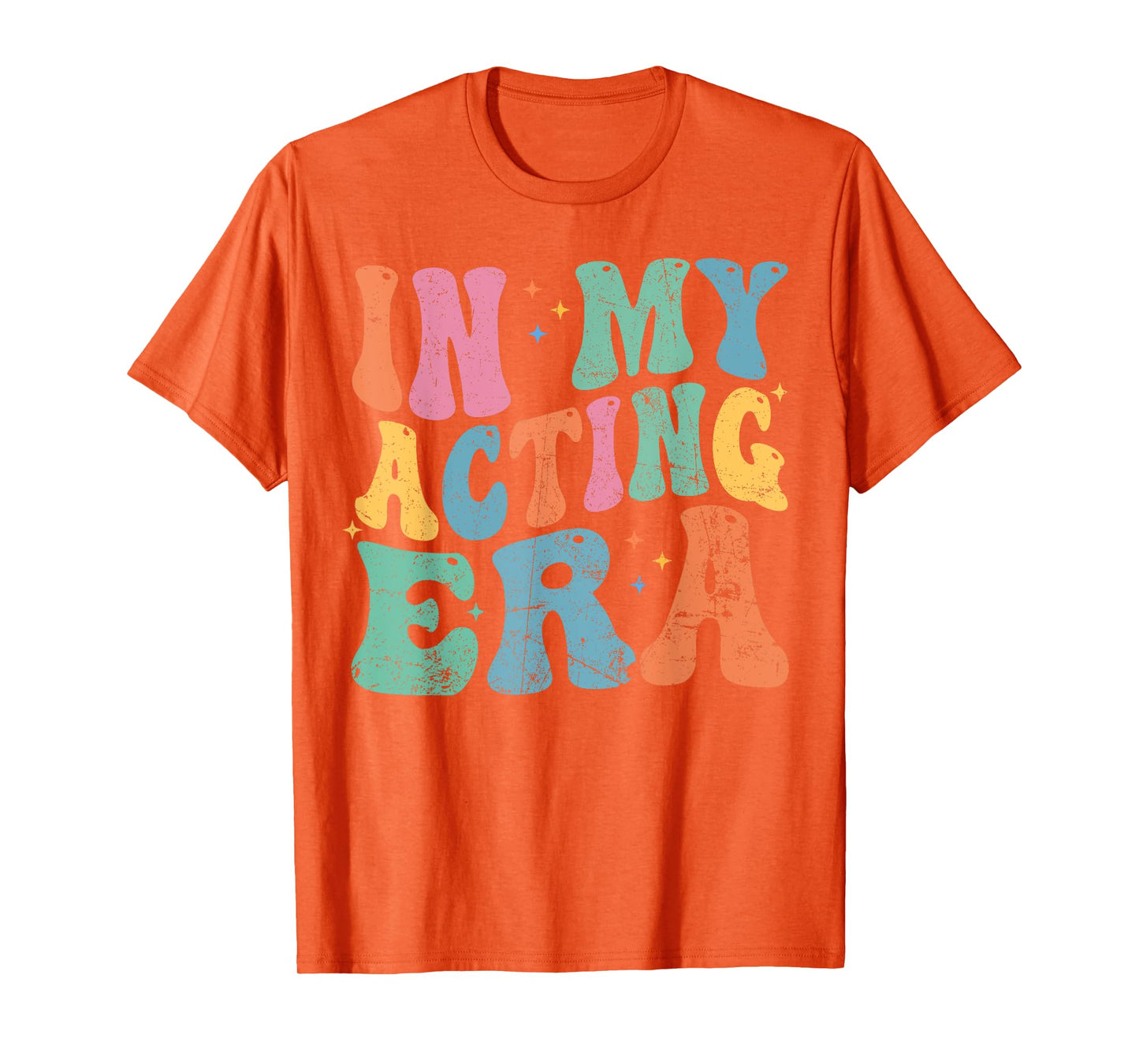 In My Acting Era Drama Theatre Actor Retro Groovy T-Shirt