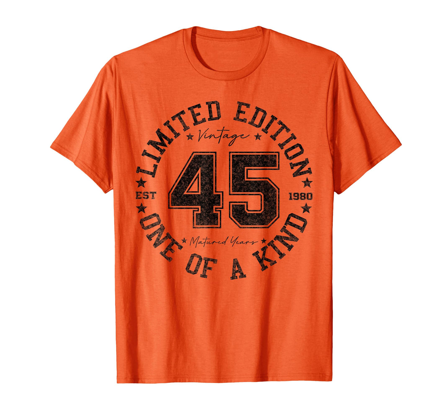 45 Year Old Gifts Vintage 1980 Limited Edition 45th Birthday T-Shirt