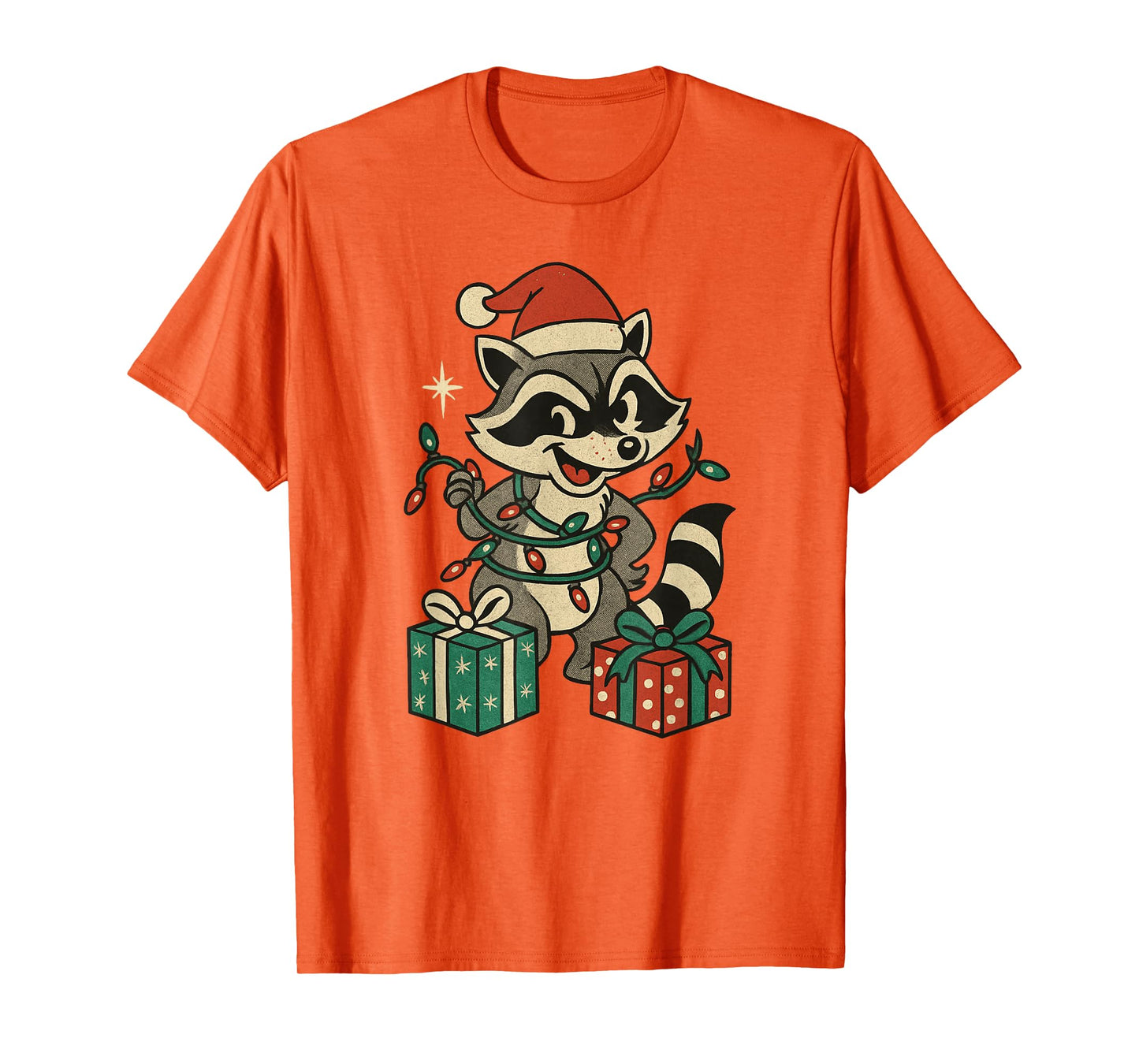 Christmas Raccoon Feral Trashy Funny T-Shirt