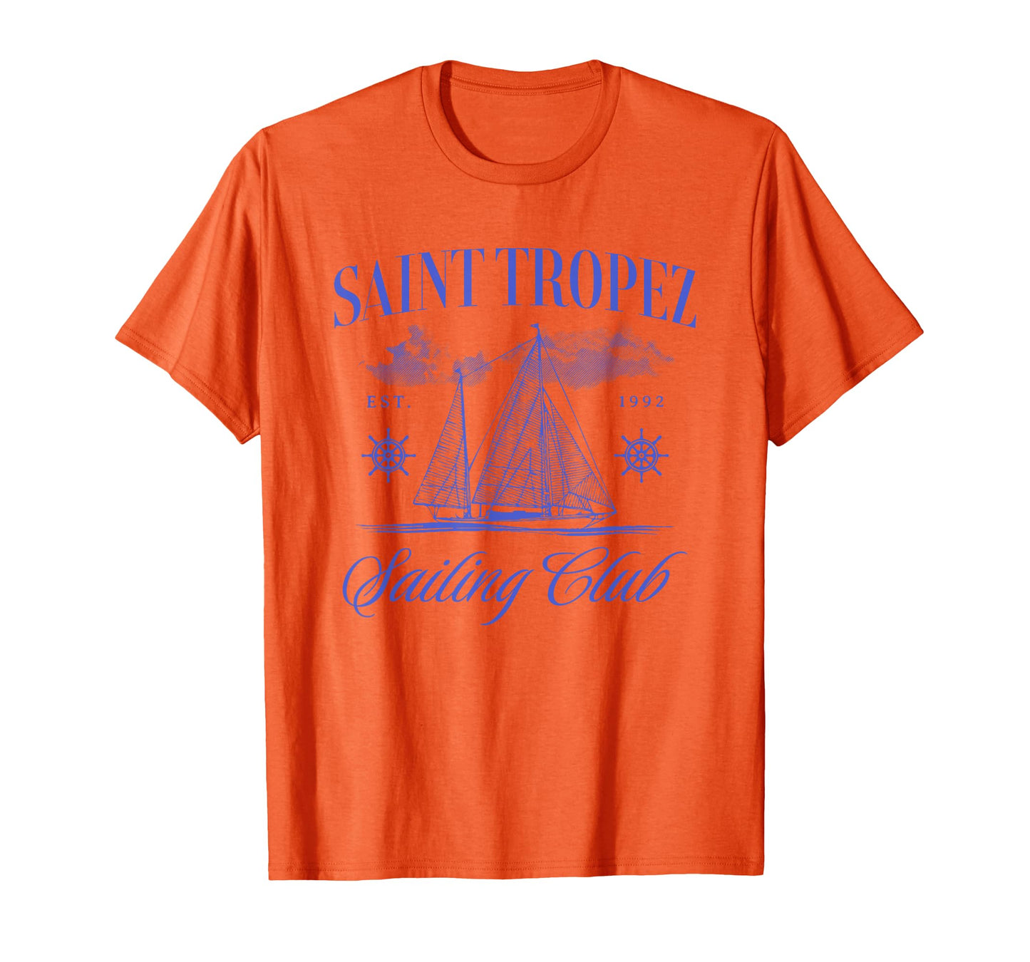 Saint Tropez Sailing Club French Riviera Vacation Travel T-Shirt