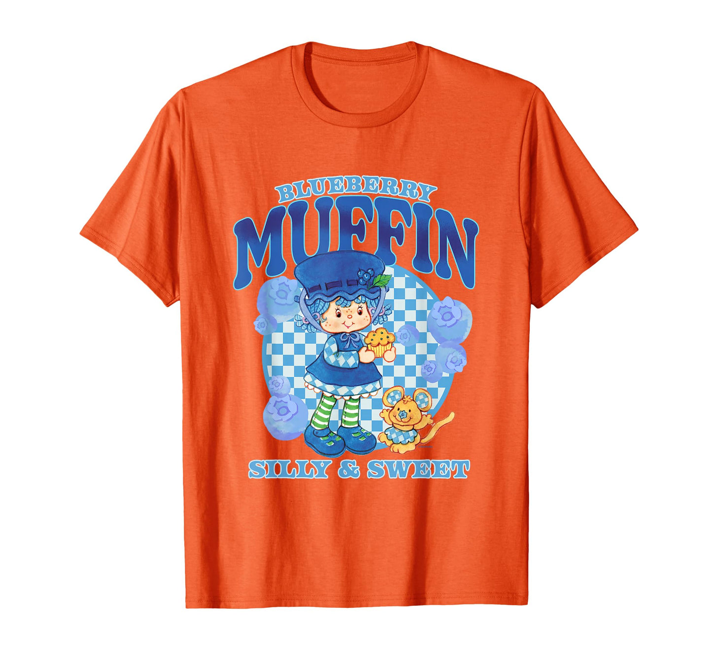 Strawberry Shortcake Blueberry Muffin Silly Sweet Retro Logo T-Shirt