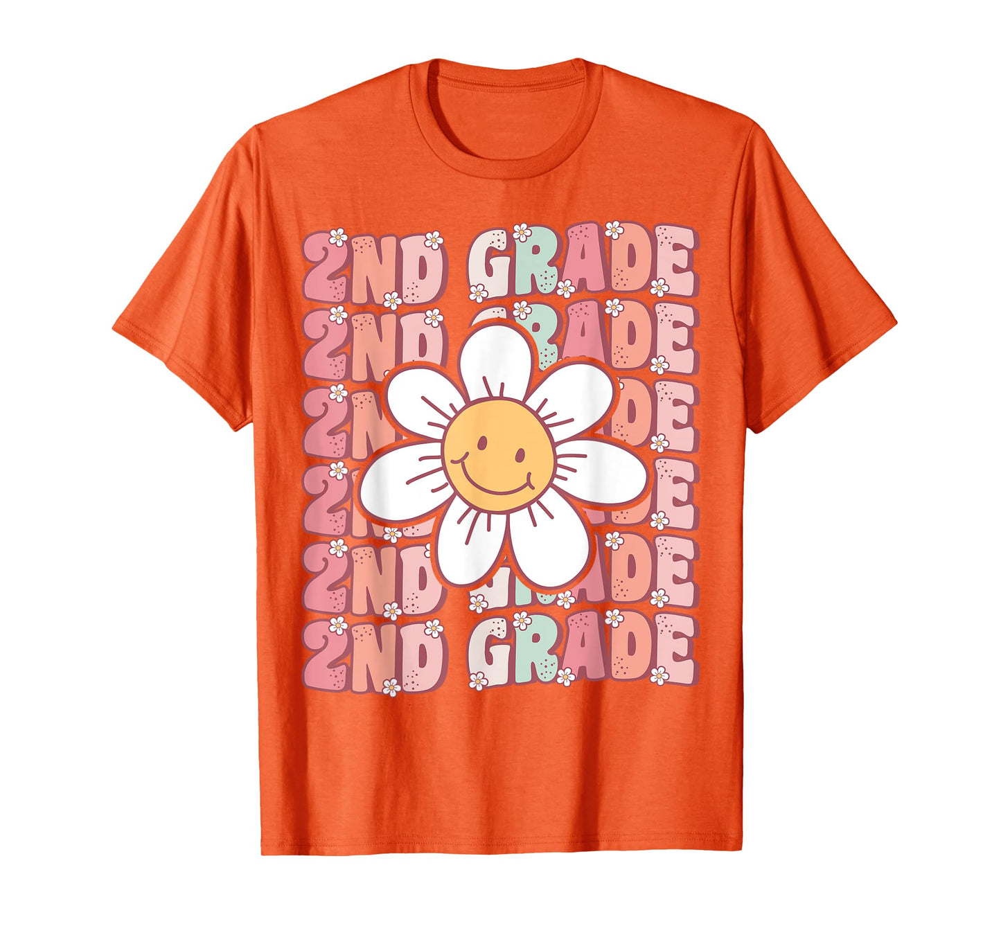 Groovy 2nd Grade Back To School First Day of Second Grade T-Shirt