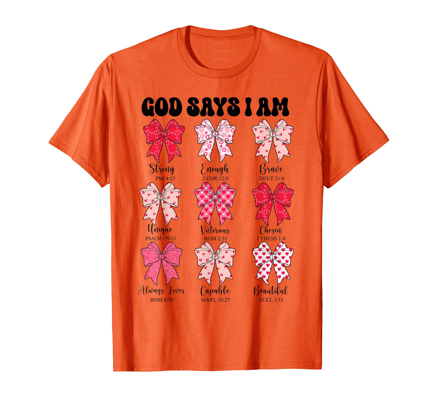 Christian God Says I Am Coquette Bow Cute Teen Girl Toddler T-Shirt