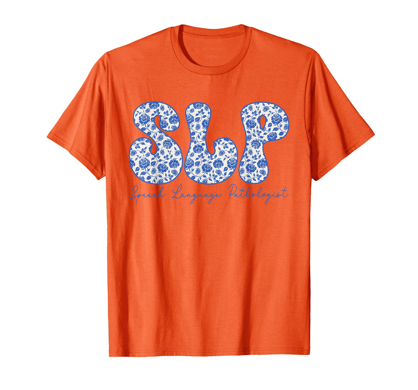 Vintage Floral SLP Speech Therapy Retro SLP OT PT Team T-Shirt