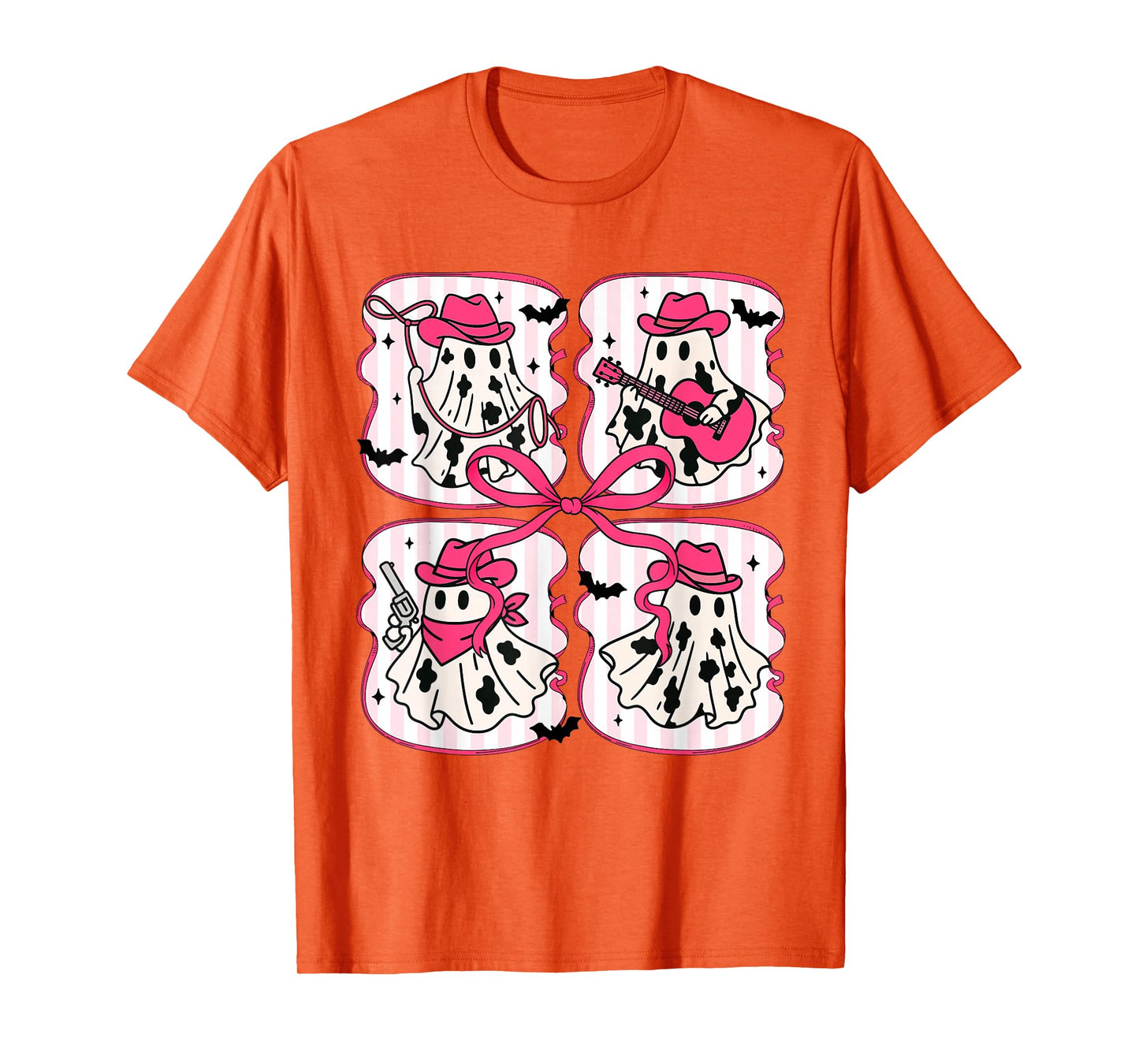 Halloween Vibes Spooky Season Cowboys Boo Ghost Wild West T-Shirt