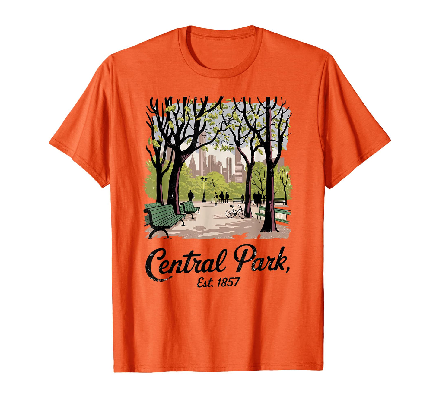 Central Park, Est. 1857 New York Nostalgic Vintage NYC Style T-Shirt