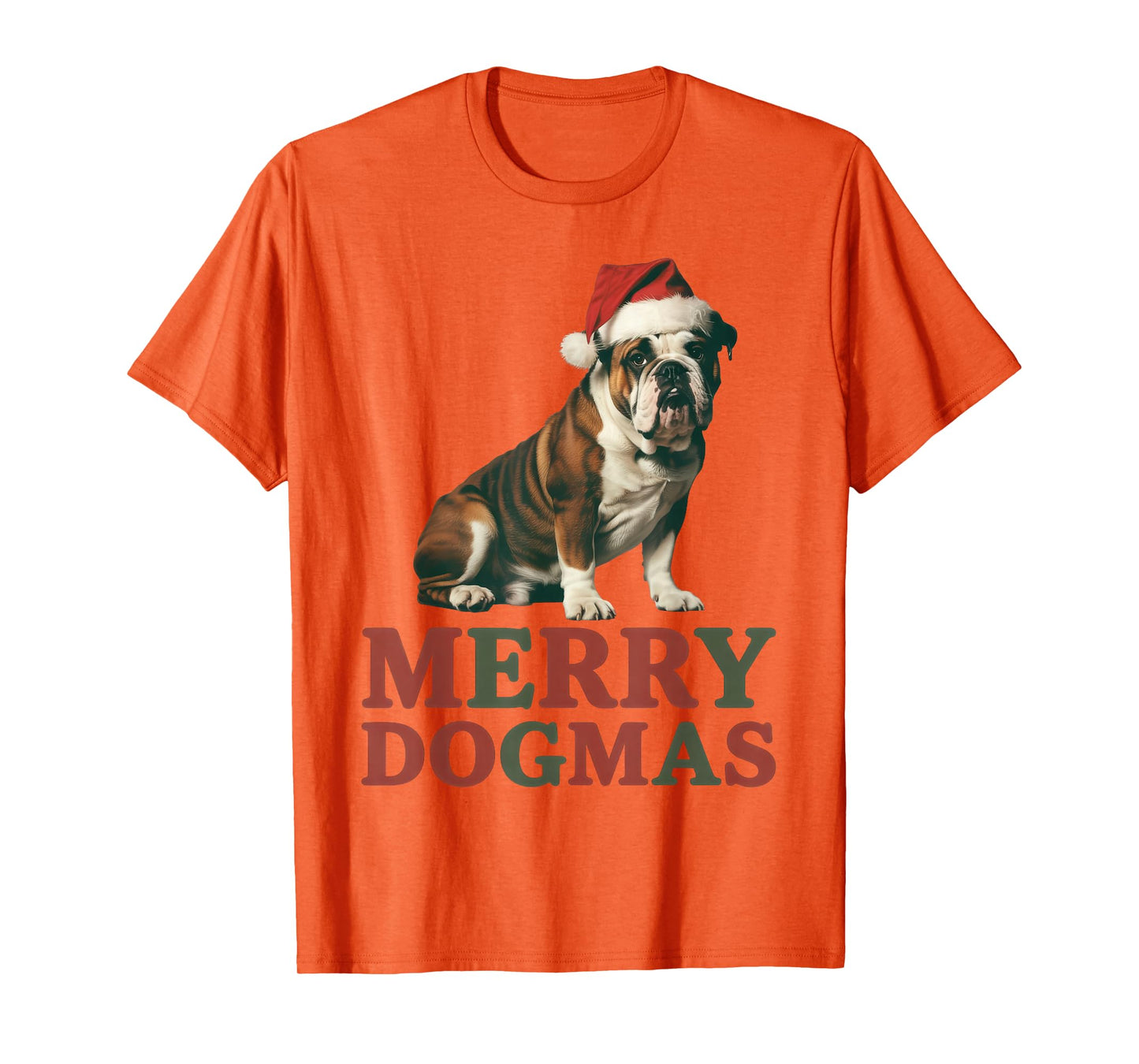 Merry Dogmas Funny Christmas Dog Lover Santa Paws T-Shirt