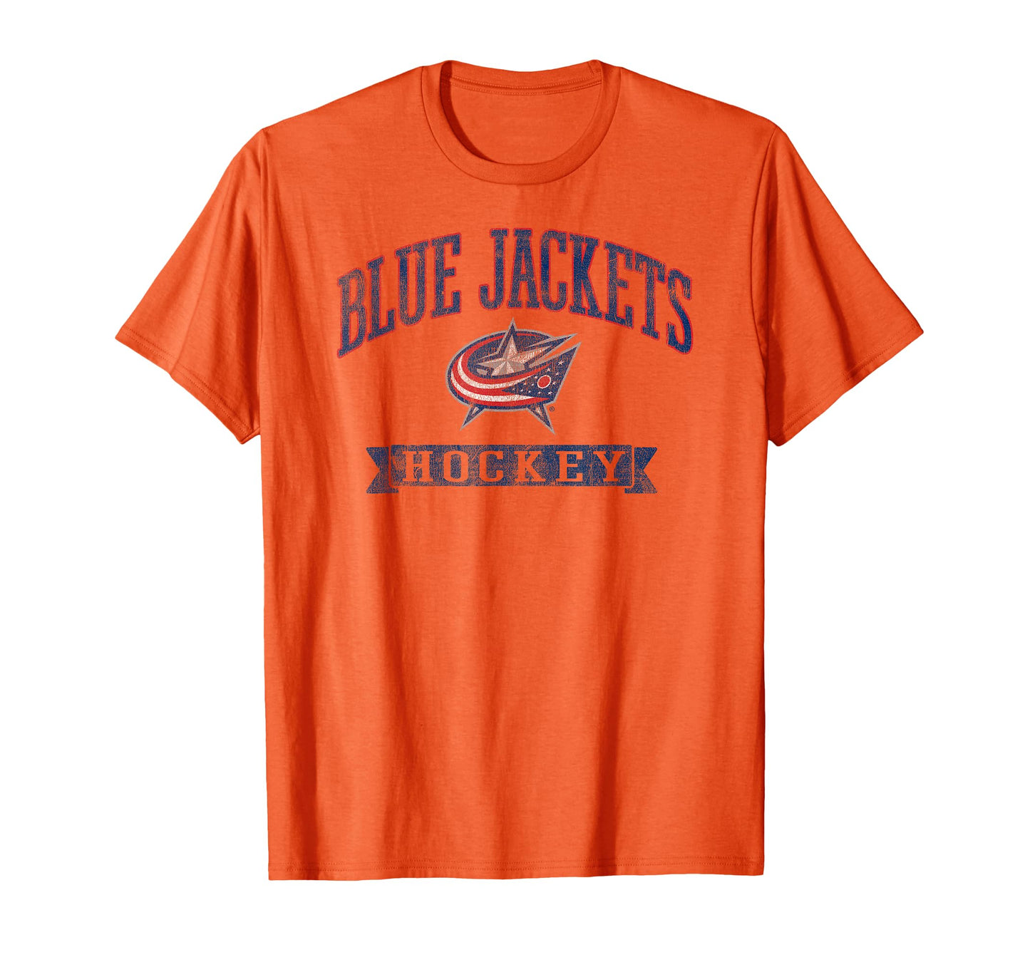 Columbus Blue Jackets Vintage Hockey Gray Licensed T-Shirt