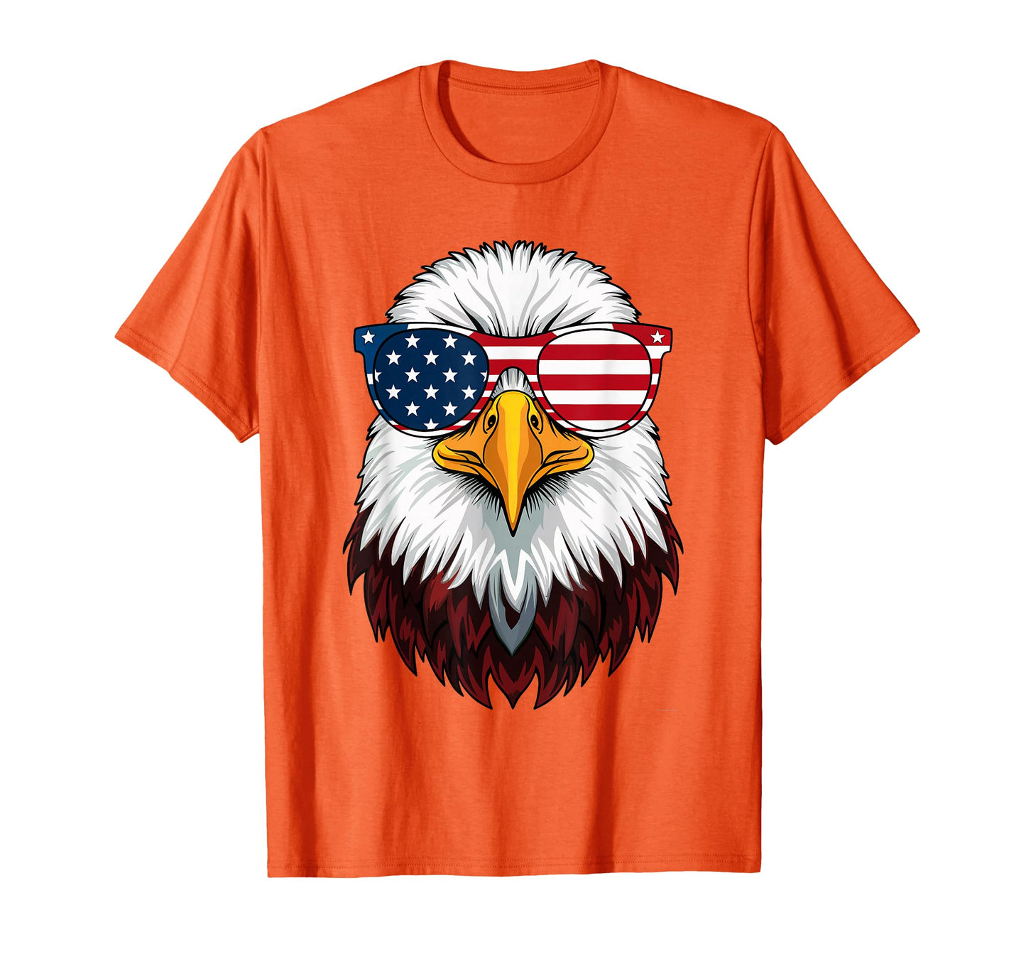 American Flag Patriotic Eagle Shirt Men Boys 4th of July T-Shirt