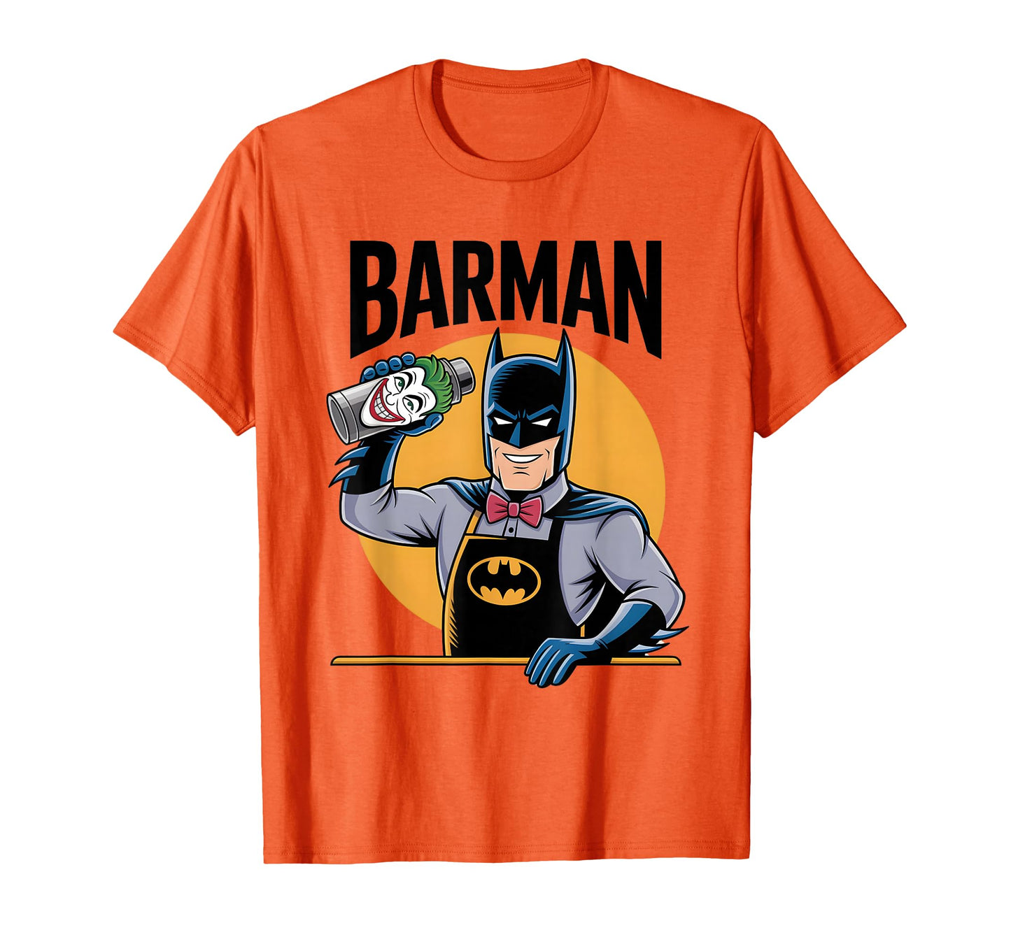 BARMAN Hero Parody Party Outfit Bartender Funny Comic Drink T-Shirt