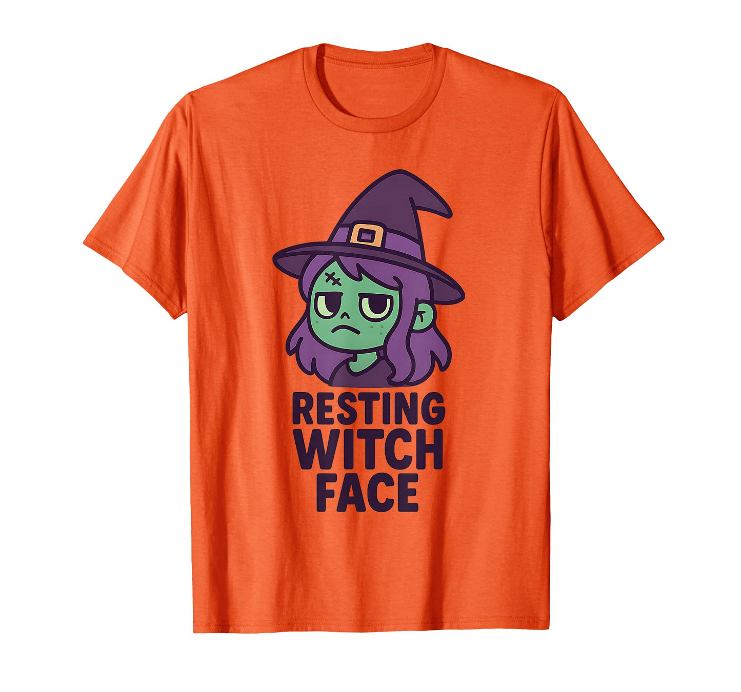 Resting Witch FACE - Halloween T-Shirt