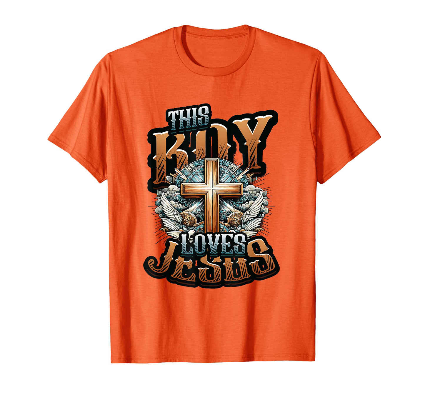 This Boy Loves Jesus - Christian Boys Jesus T-Shirt
