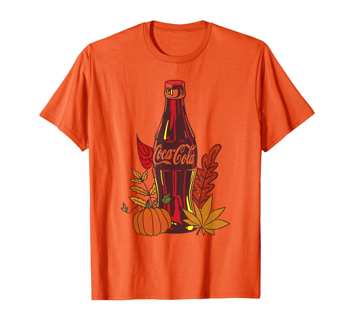 Coca-Cola Fall Seasonal Pumpkin Leaves Classic T-Shirt