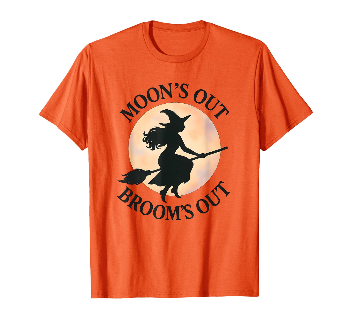 Halloween, Funny Witch Pun, Moon's Out Broom's Out T-Shirt