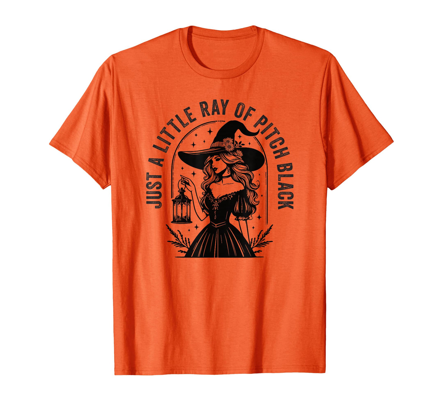 Just A Little Ray of Pitch Black Funny Halloween Witch T-Shirt