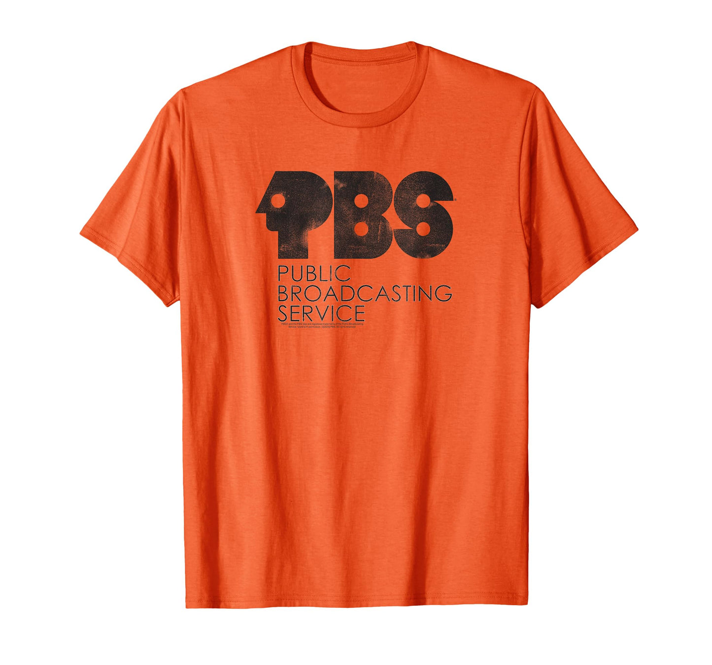 PBS Vintage Groovy Classic Logo Public Broadcasting Service T-Shirt