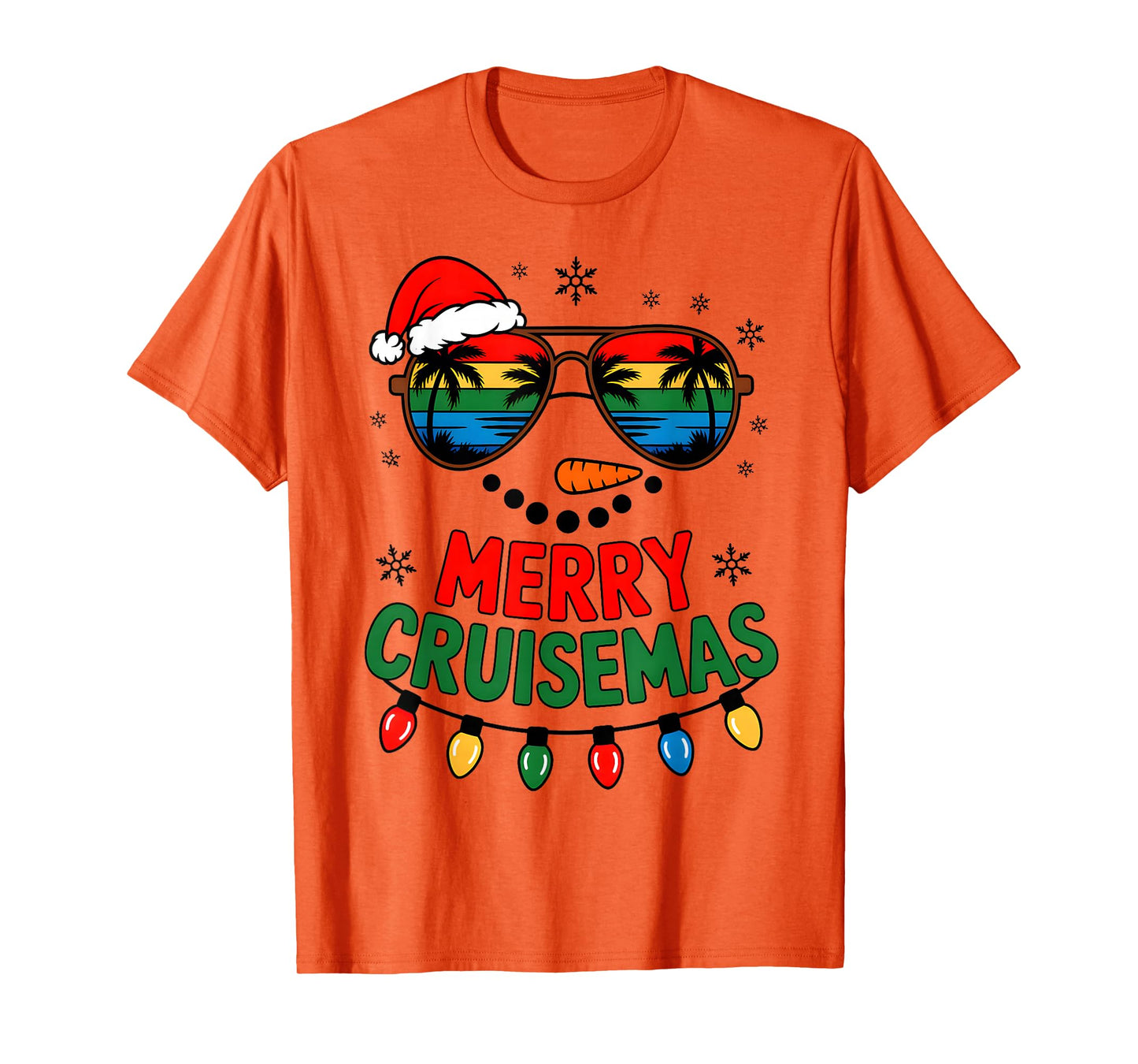 Merry Cruisemas 2025 Christmas Santa Snowman Cruise Family T-Shirt
