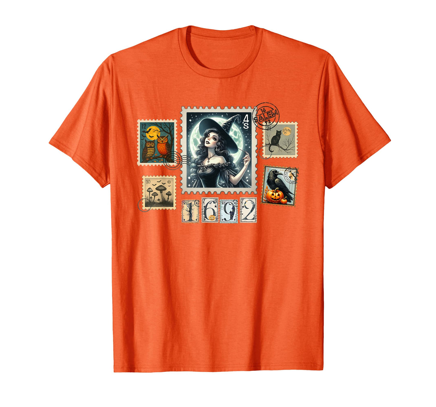 Salem Witch Trials They Missed One Halloween Postage Stamp T-Shirt