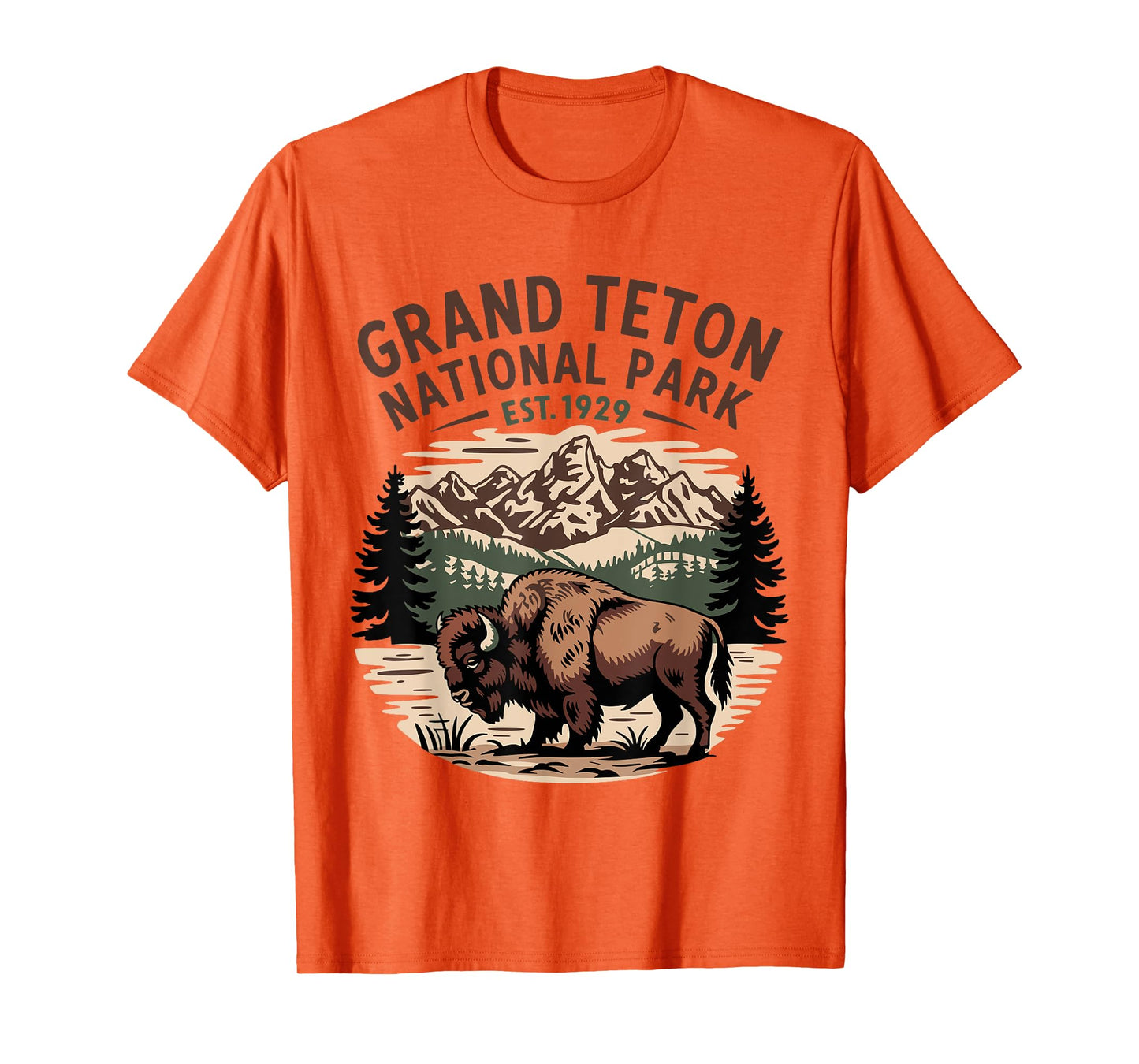 Grand Teton National Park Retro T-Shirt