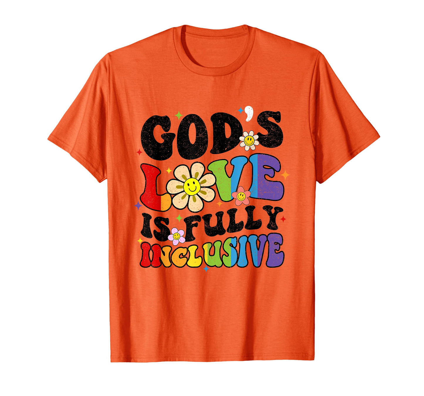 God's Love Is Fully Inclusive Christian Jesus LGBT Gay Pride T-Shirt