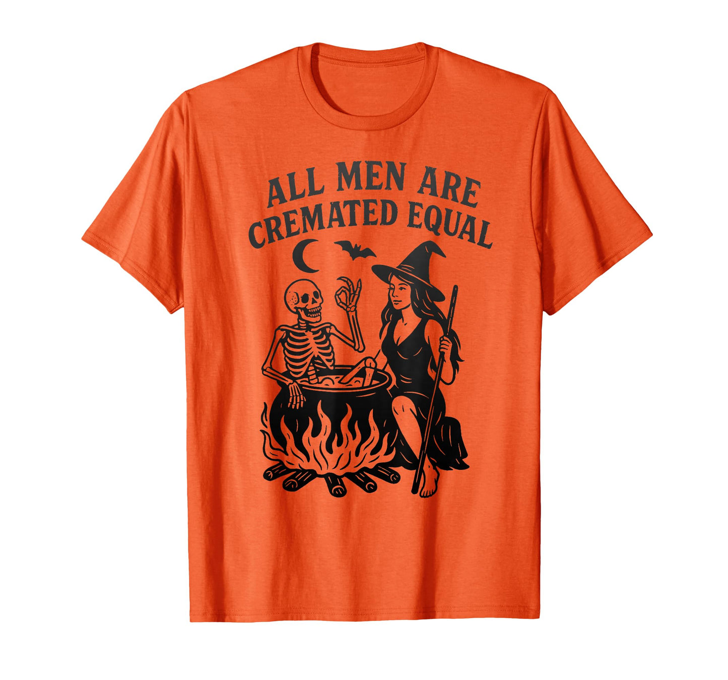 All Men are Cremated Equal, Witch Cauldron Graphic Tee T-Shirt