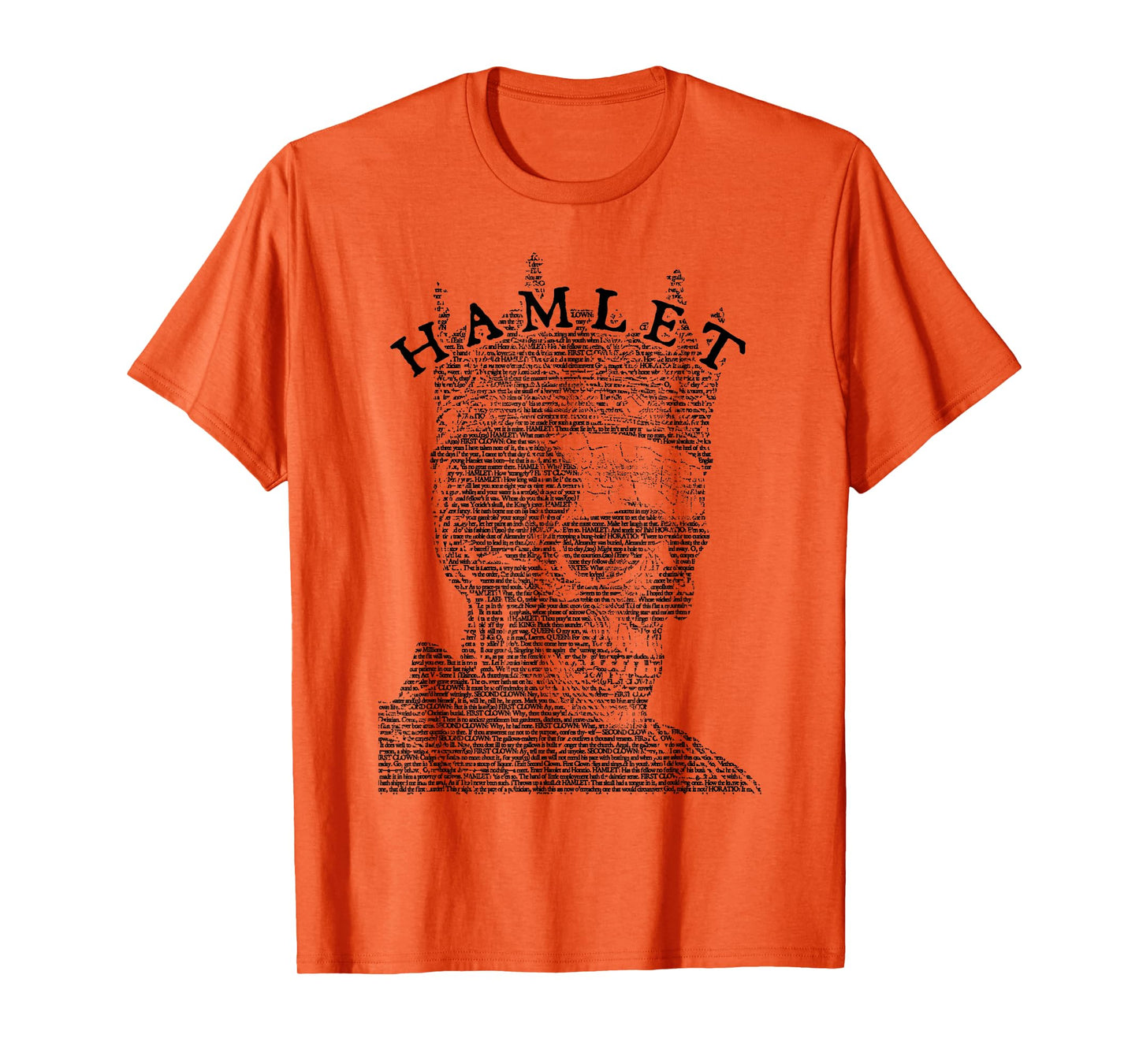 William Shakespeare Hamlet Skull Literature Theatre Play T-Shirt