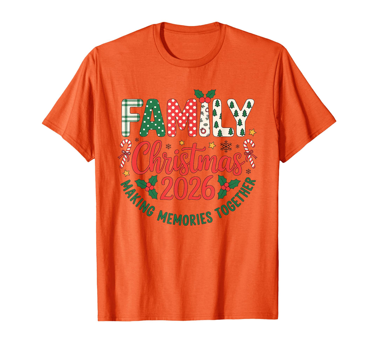Family Christmas 2026 Santa Hat Matching Outfit Xmas Squad T-Shirt