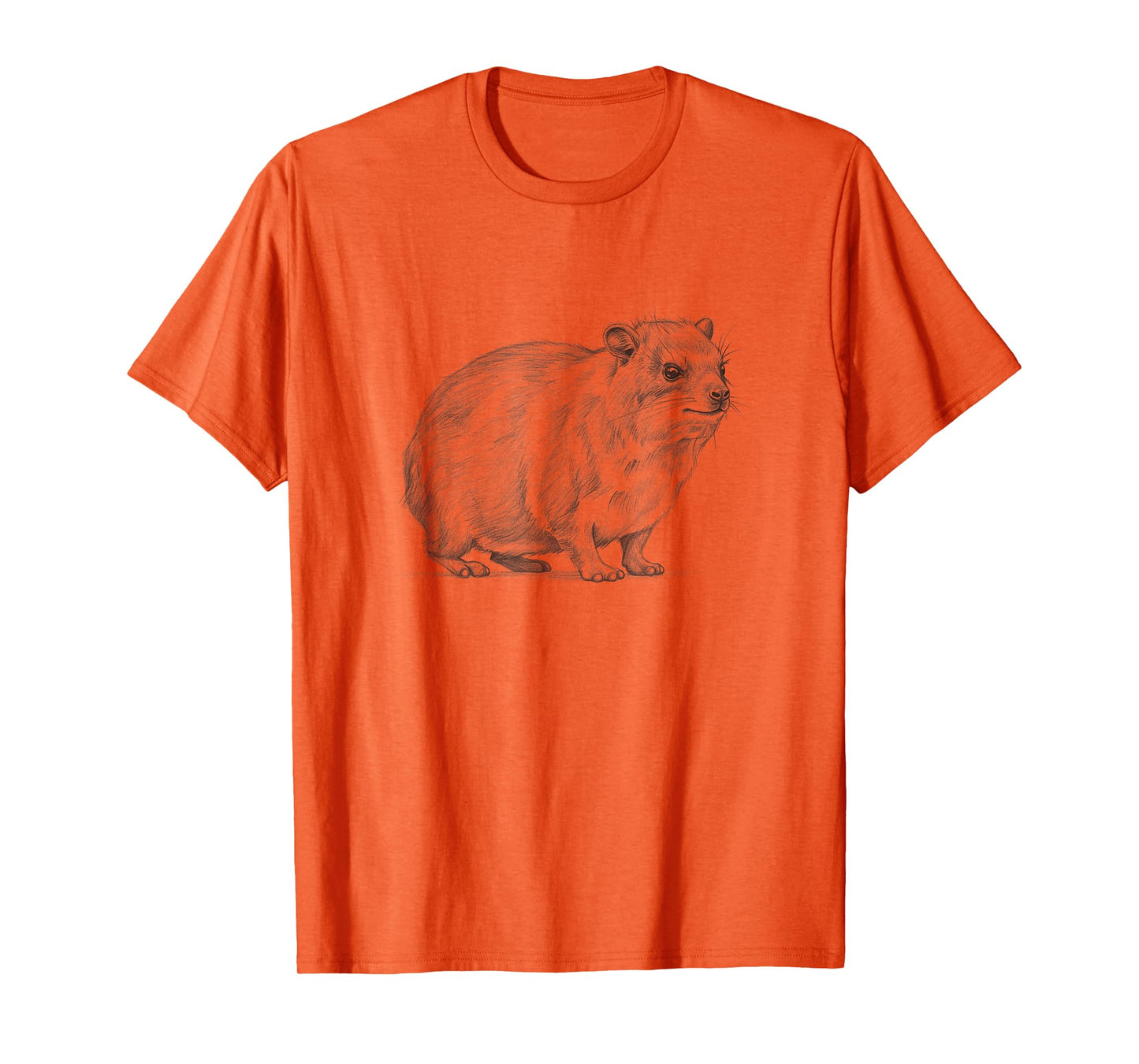 Vintage Rock Hyrax Drawing Art Design T-Shirt