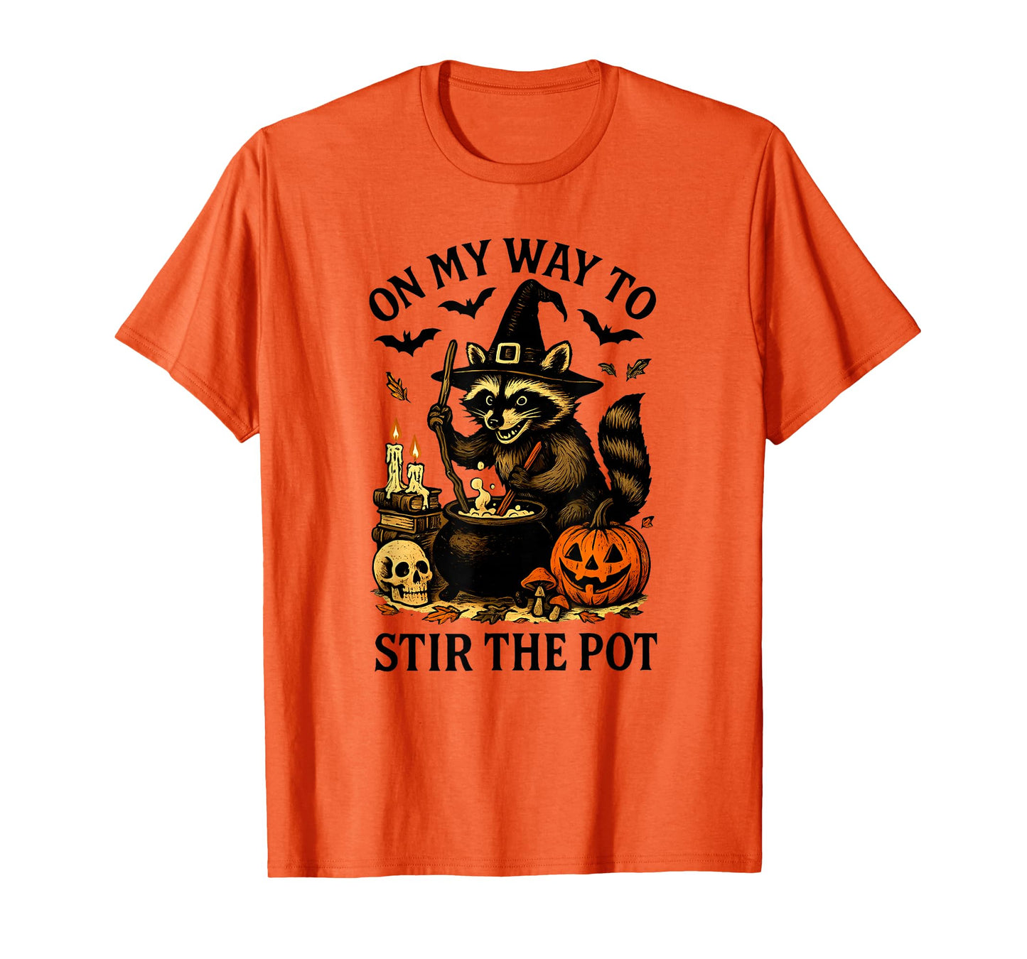 ON My Way to STIR The Pot Halloween Design T-Shirt