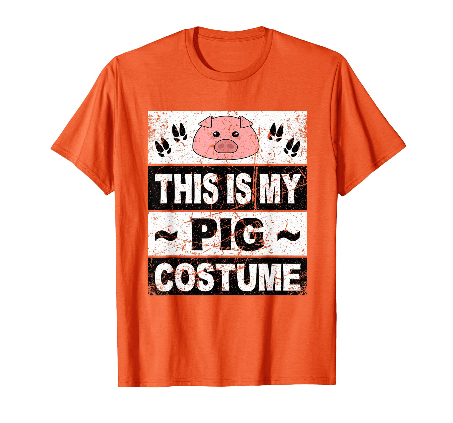 Retro Pig Costume Shirt Adult Women Men Kids Toddler Baby T-Shirt