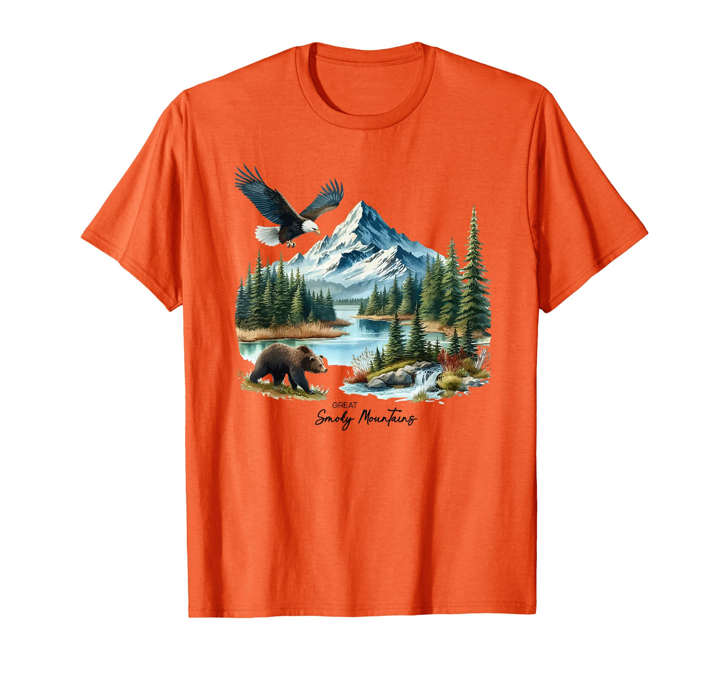 Great Smoky Mountains Bear Vintage 90s Style T-Shirt