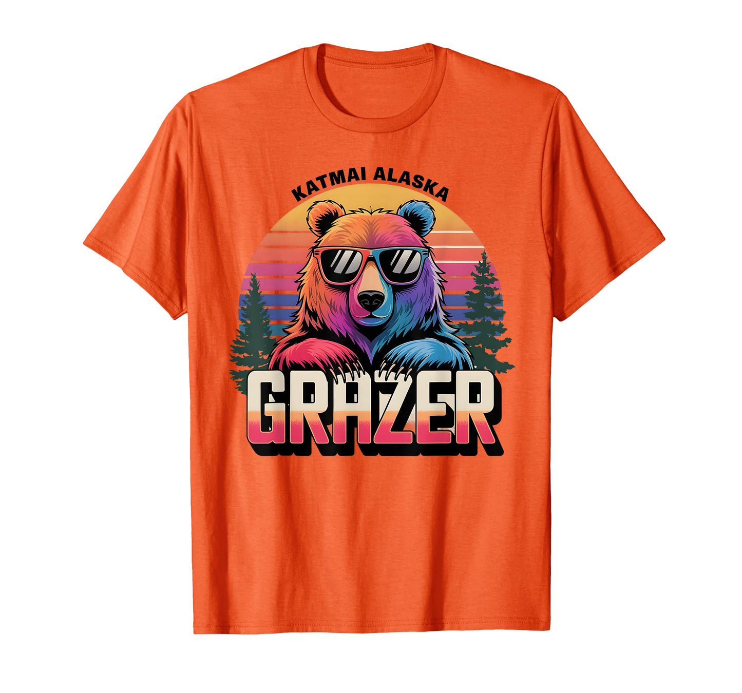 Funny Katmai Alaska Grazer Vintage Fat Bear Week 2024 T-Shirt