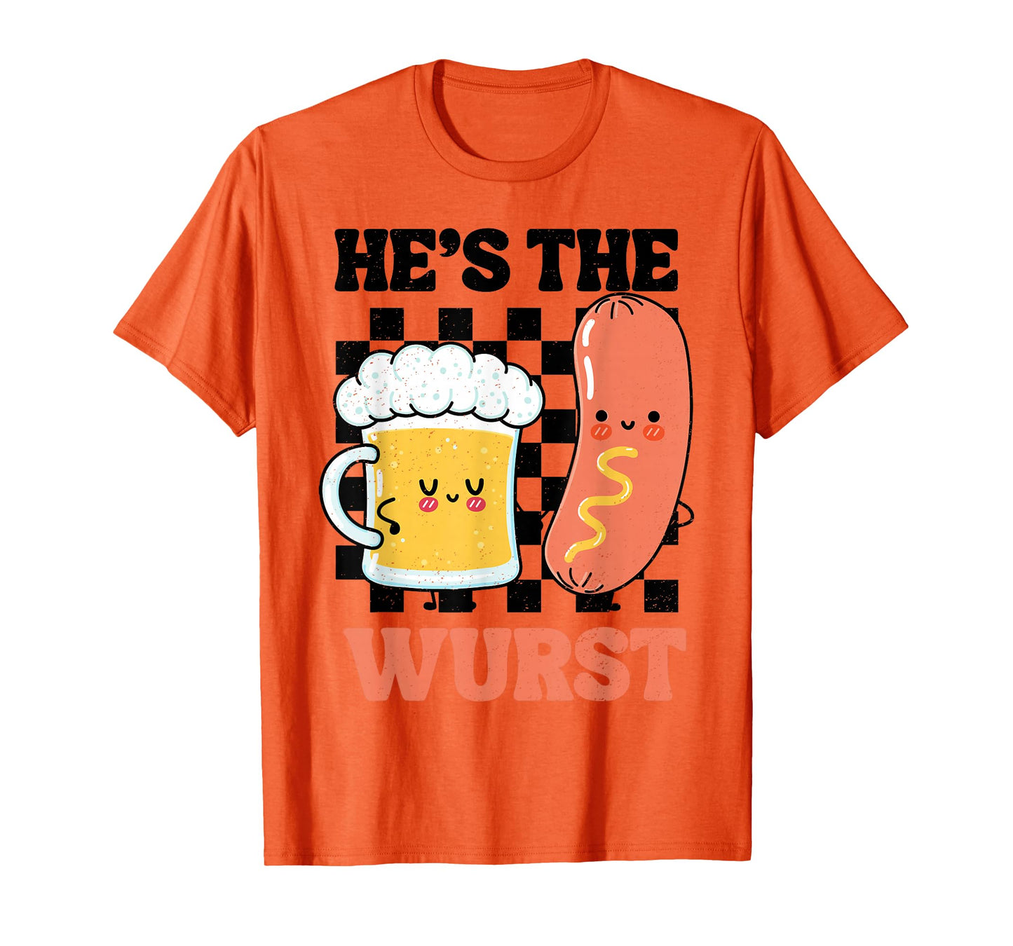 Oktoberfest German Drinking He's The Wurst Couple Matching T-Shirt