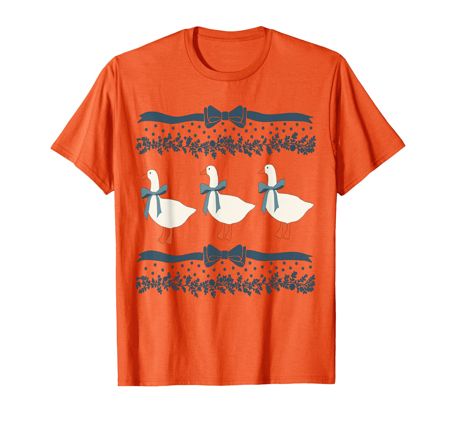 Mama Goose With Baby Geese Vintage Goose T-Shirt