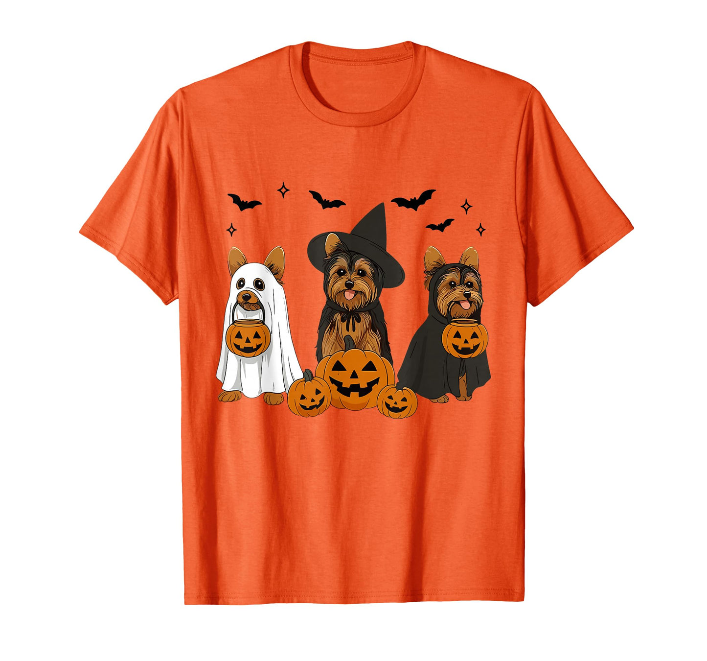 Yorkshire Terrier Halloween Witch Yorkie Dog Mom Dog Lover T-Shirt