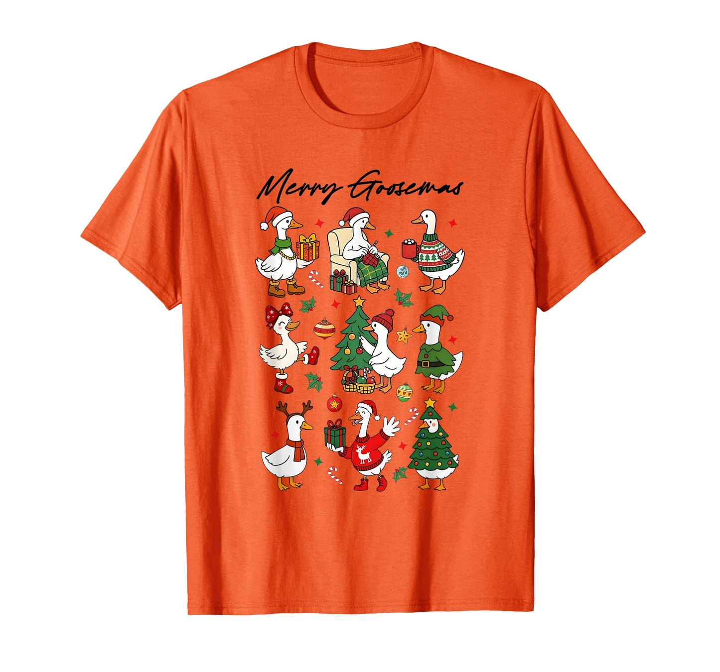 Merry Goosemas, Cute Goose Lovers, Christmas Silly-Goose T-Shirt