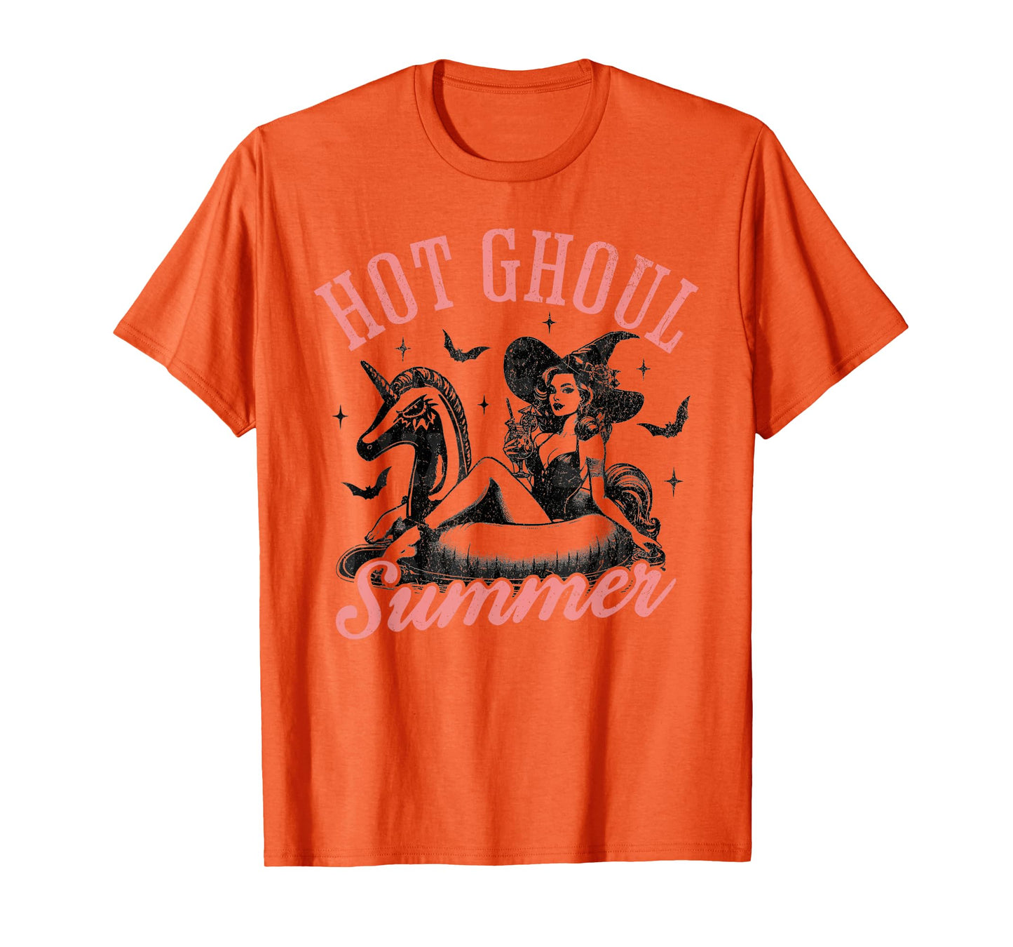 Women Mens Funny Halloween Hot Ghoul Summer Summerween T-Shirt