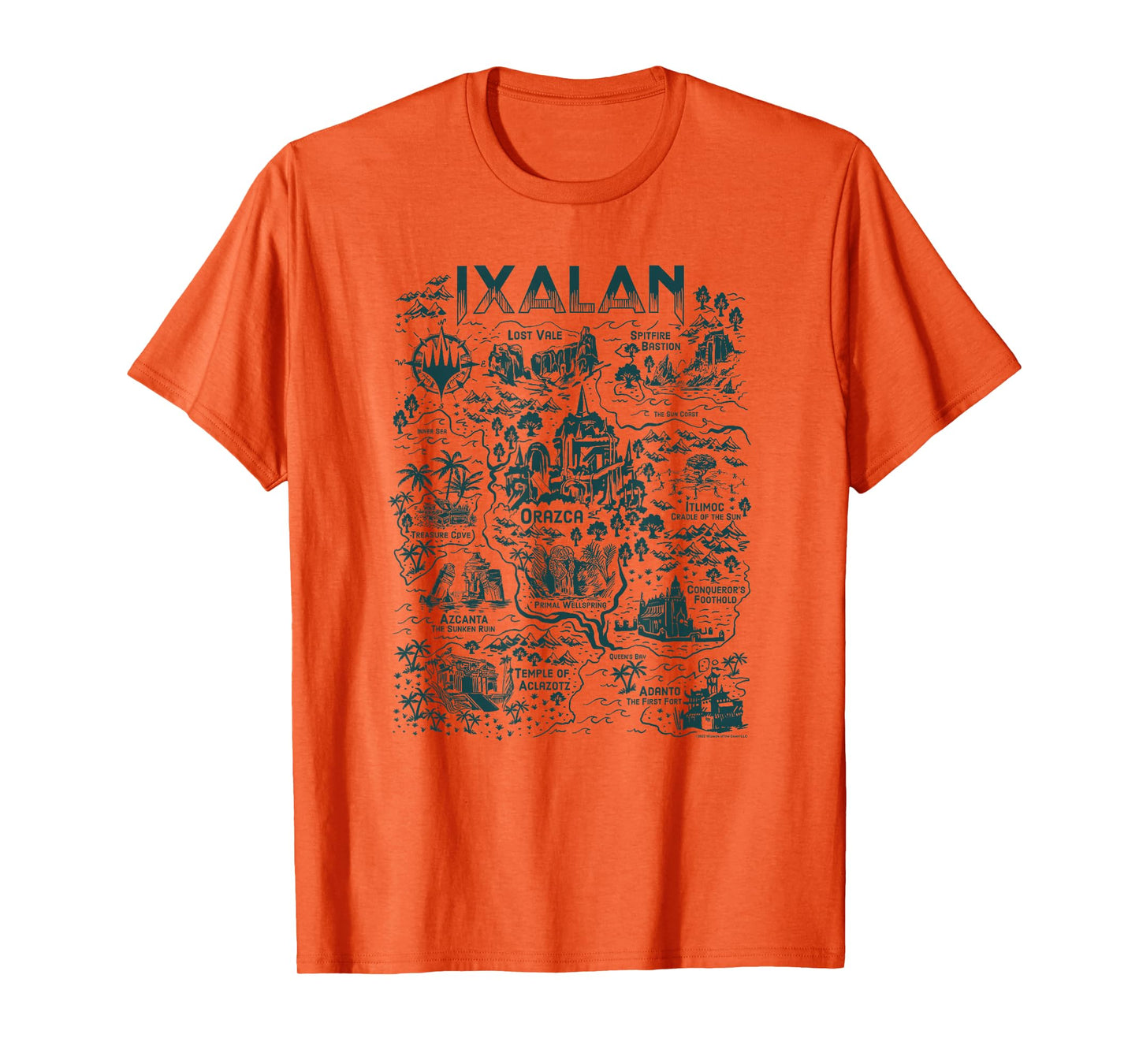 Magic: The Gathering Wizards Of The Coast Ixalan Map Vintage T-Shirt