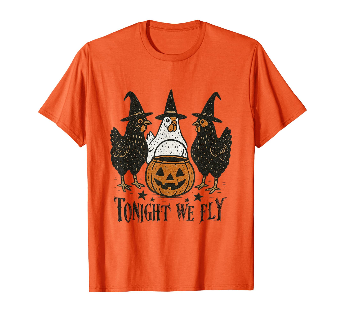 Tonight We Fly Humor Chicken Halloween Costume Spooky Season T-Shirt