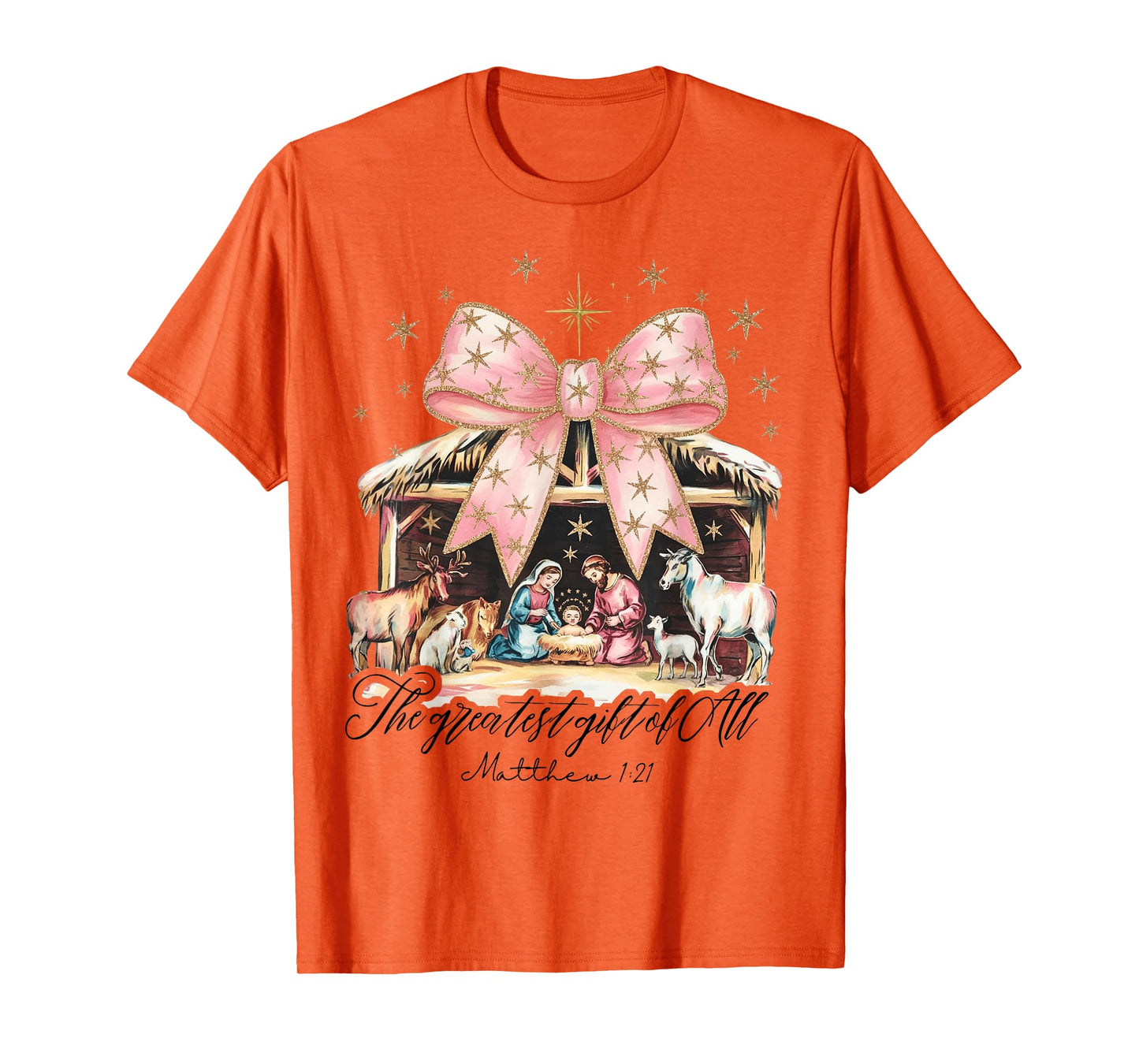 The Greatest Gift Of All Nativity Jesus Christian Christmas T-Shirt