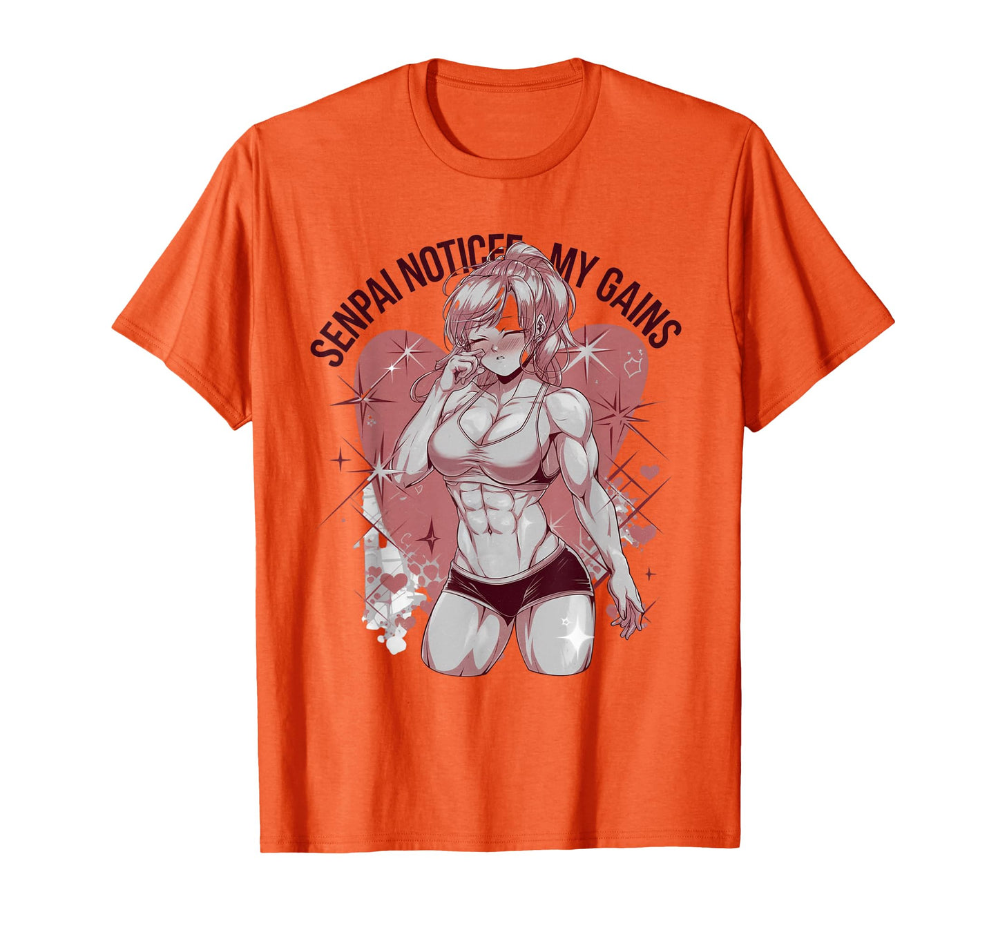 Sempai Noticed My Gains Anime Lover Gym Workout Manga T-Shirt