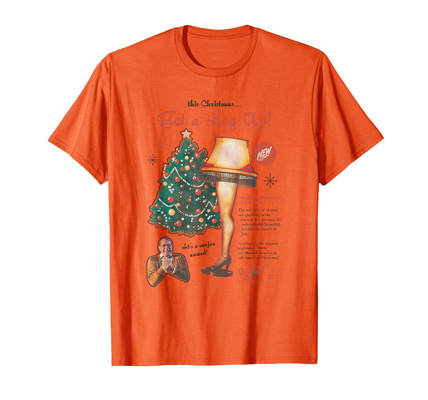 A Christmas Story Leg Lamp Retro Advertisement Holiday T-Shirt