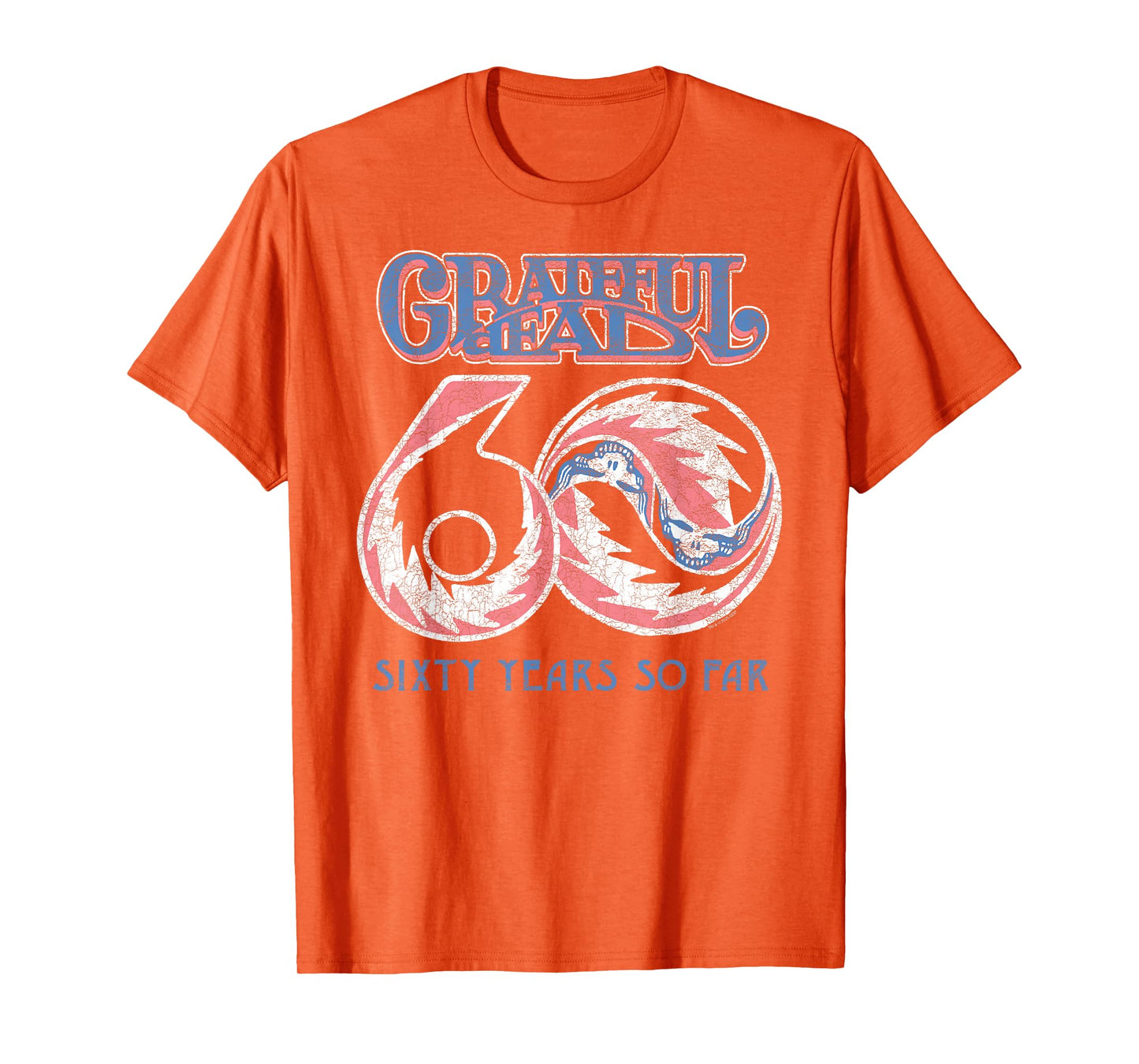 Grateful Dead 60 Years Stealie Swirls Vintage Band T-Shirt