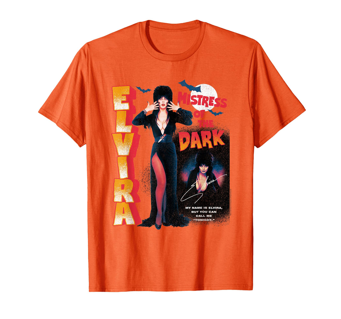 Elvira Mistress of the Dark Vintage Pin-Up Poster Retro T-Shirt