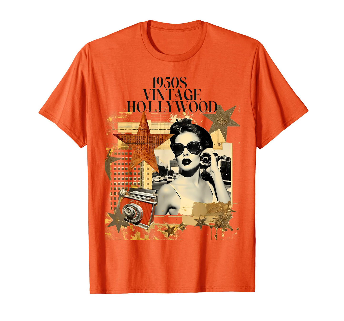 Retro Vintage Hollywood California Design T-Shirt