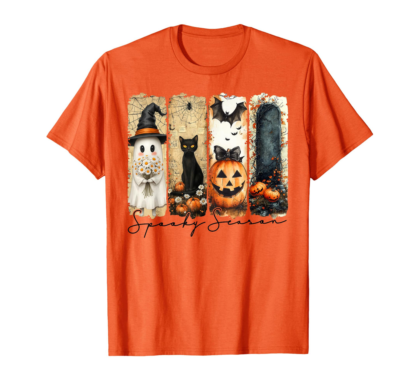 Spooky Season Halloween Motif T-Shirt