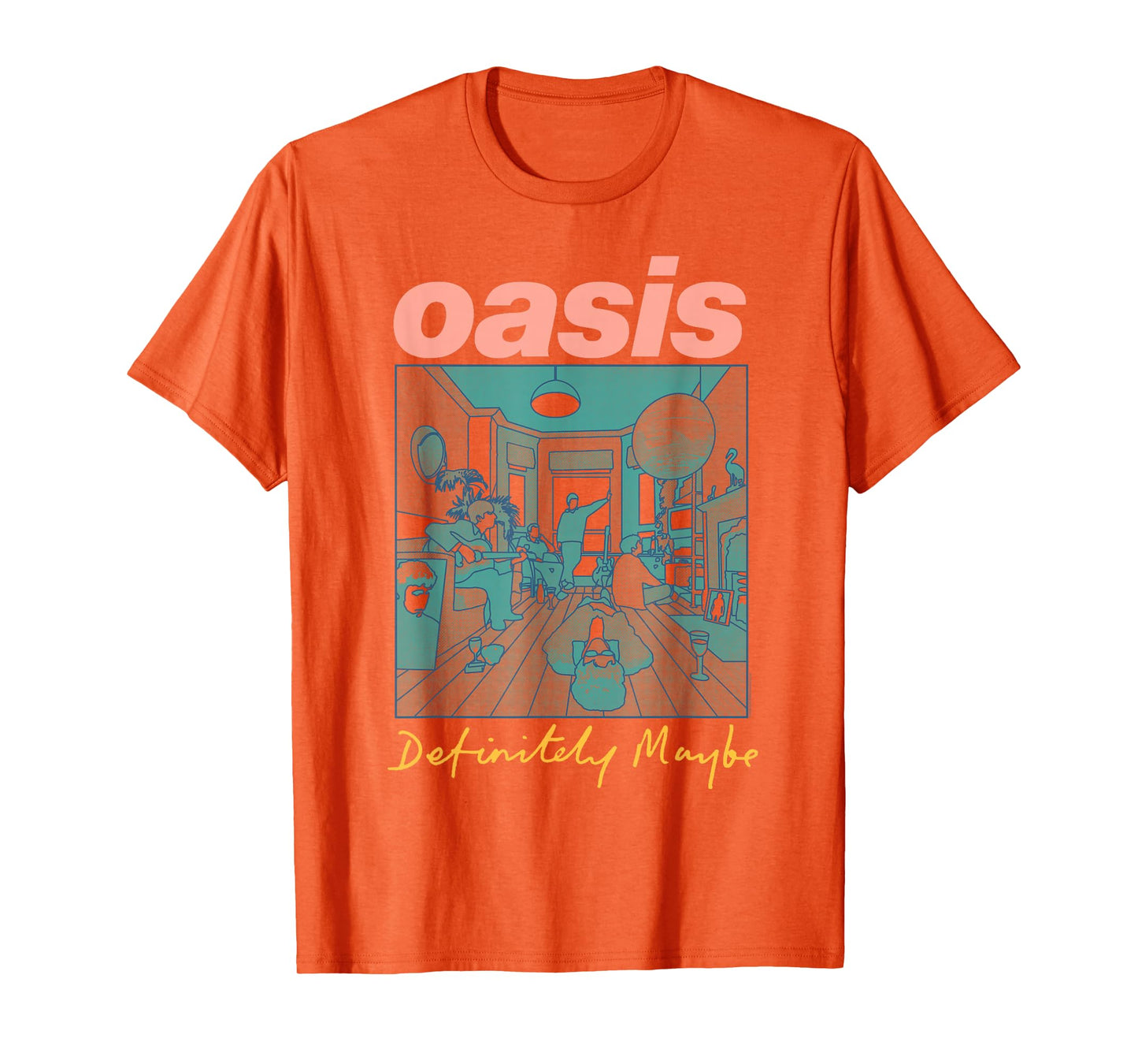 Oasis – Definitely Maybe Pink T-Shirt