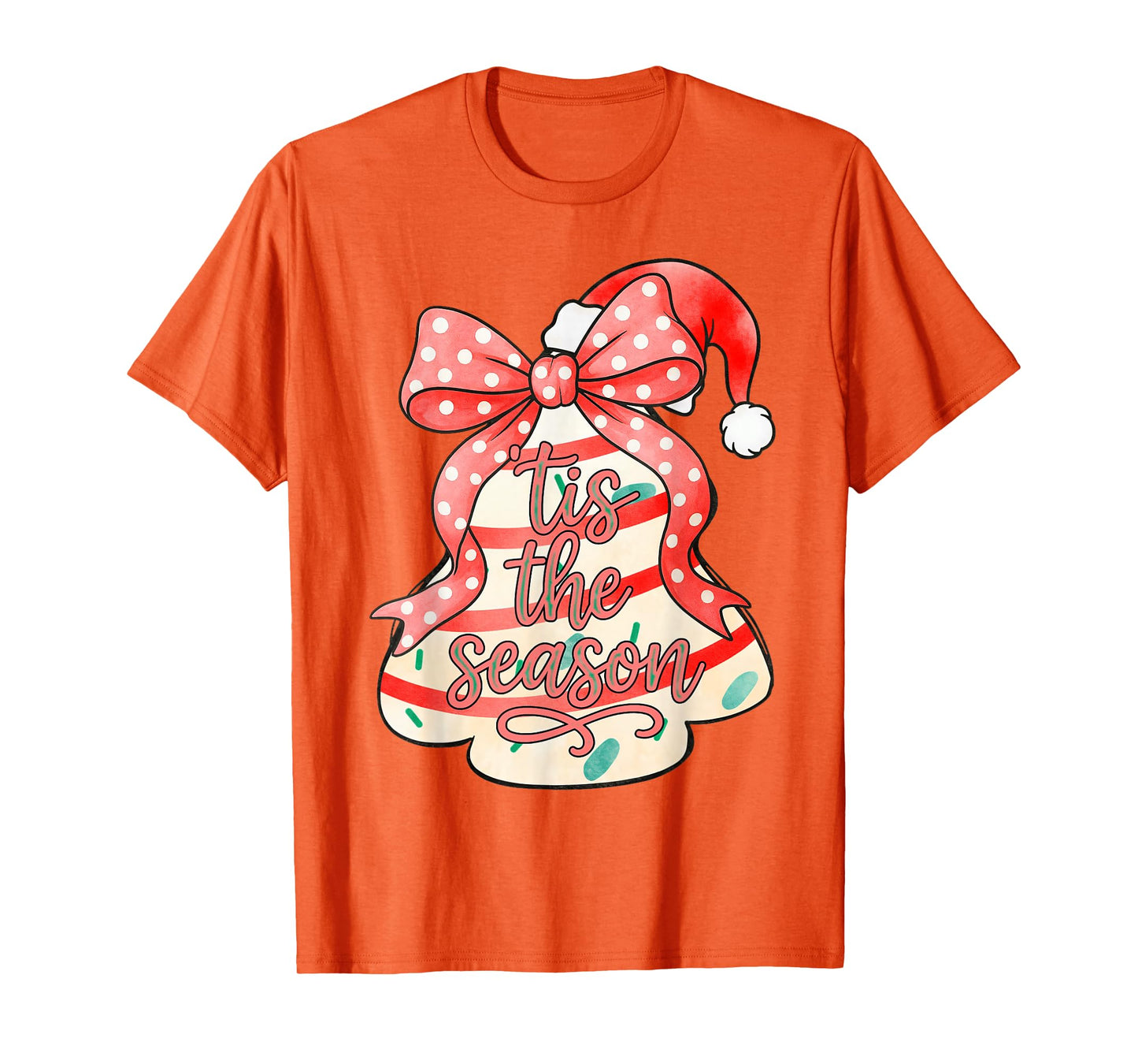 Christmas Xmas Vibes 'Tis The Season Coquette Holiday T-Shirt